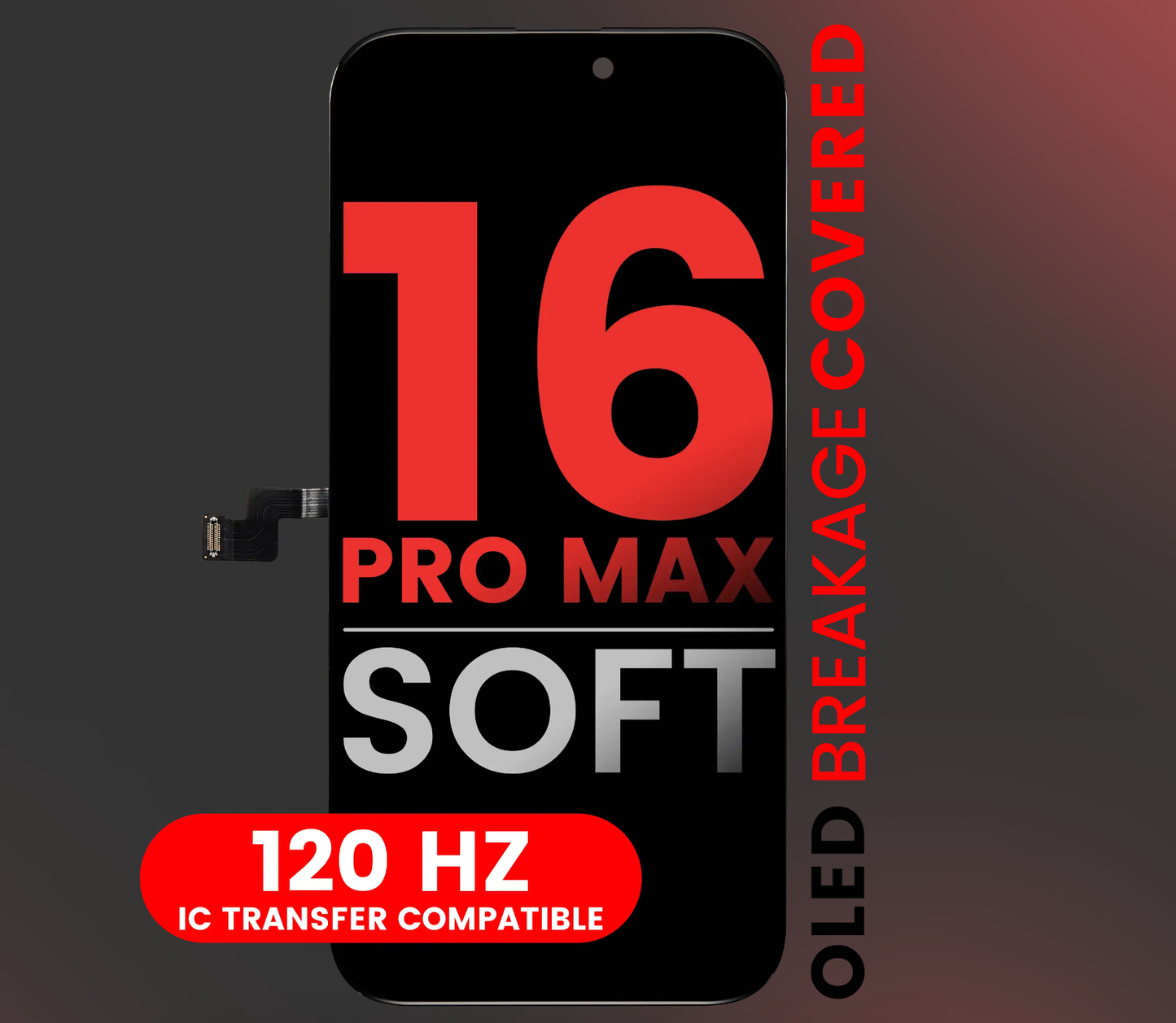 OLED iPhone 16promax soft (120hz)ic